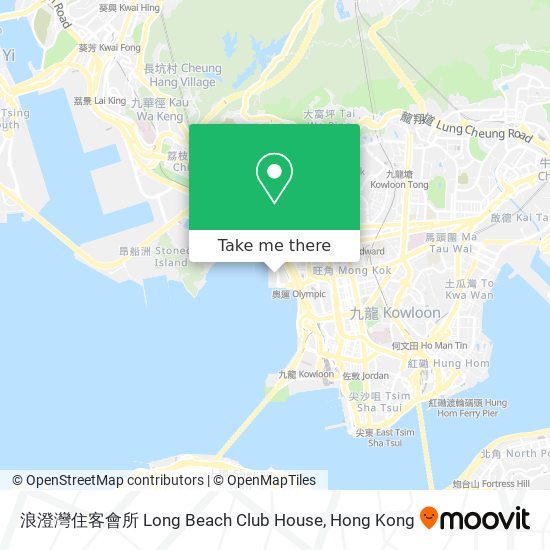 浪澄灣住客會所 Long Beach Club House地圖