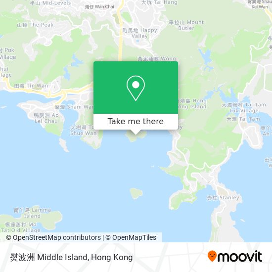 熨波洲 Middle Island map