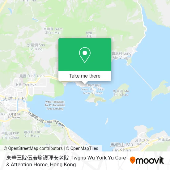 東華三院伍若瑜護理安老院 Twghs Wu York Yu Care & Attention Home map