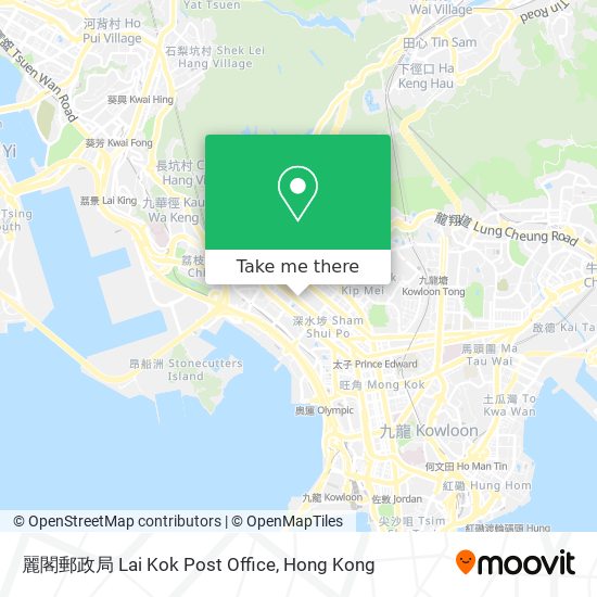 麗閣郵政局 Lai Kok Post Office map