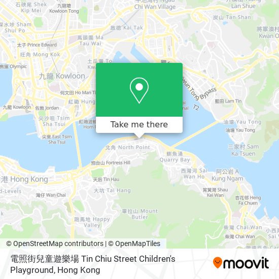 電照街兒童遊樂場 Tin Chiu Street Children's Playground地圖