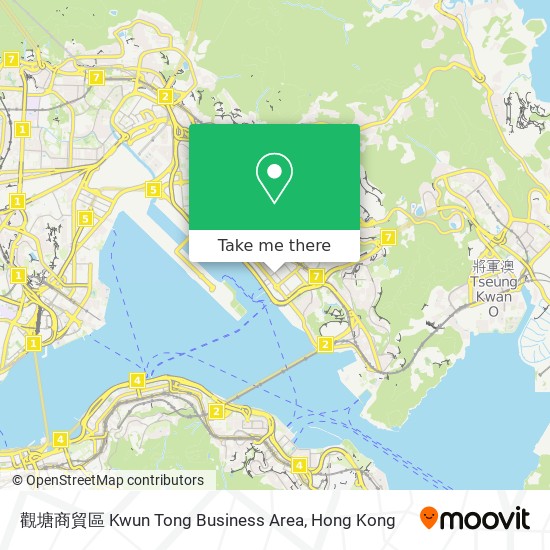 觀塘商貿區 Kwun Tong Business Area地圖