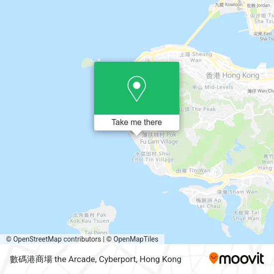 數碼港商場 the Arcade, Cyberport地圖