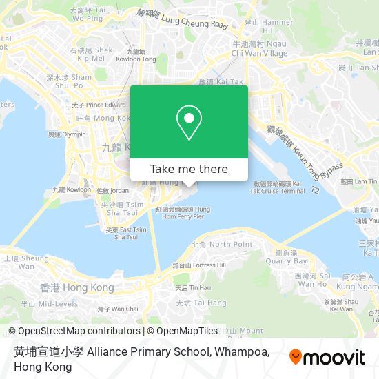 黃埔宣道小學 Alliance Primary School, Whampoa地圖