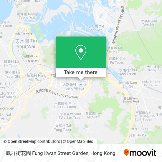 鳳群街花園 Fung Kwan Street Garden map