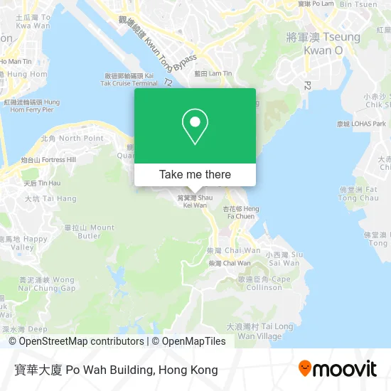 寶華大廈 Po Wah Building map