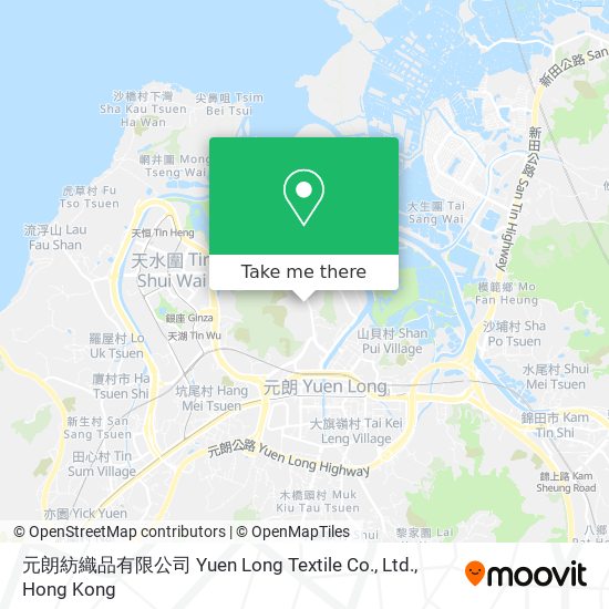 元朗紡織品有限公司 Yuen Long Textile Co., Ltd.地圖