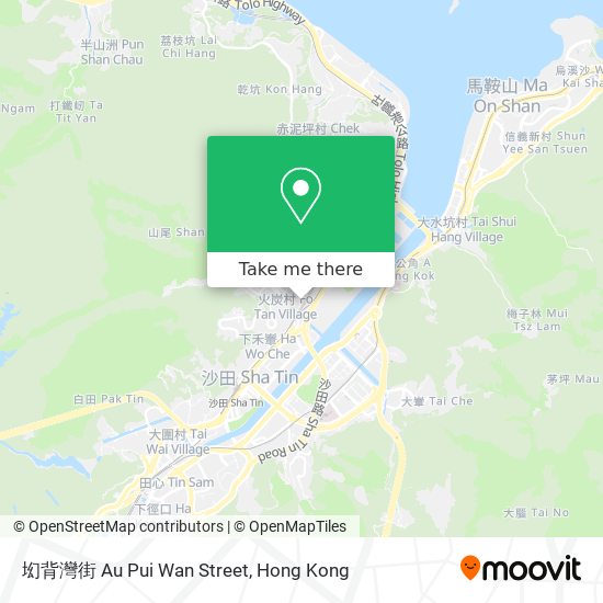 㘭背灣街 Au Pui Wan Street map