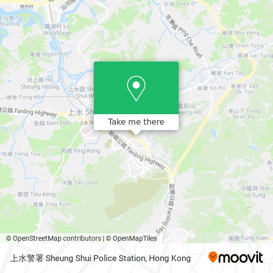 上水警署 Sheung Shui Police Station map