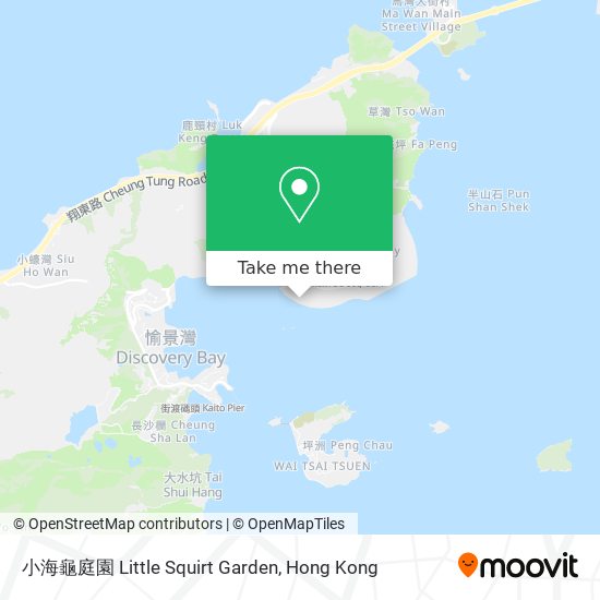 小海龜庭園 Little Squirt Garden map