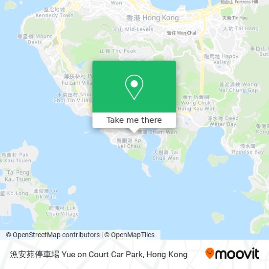 漁安苑停車場 Yue on Court Car Park map