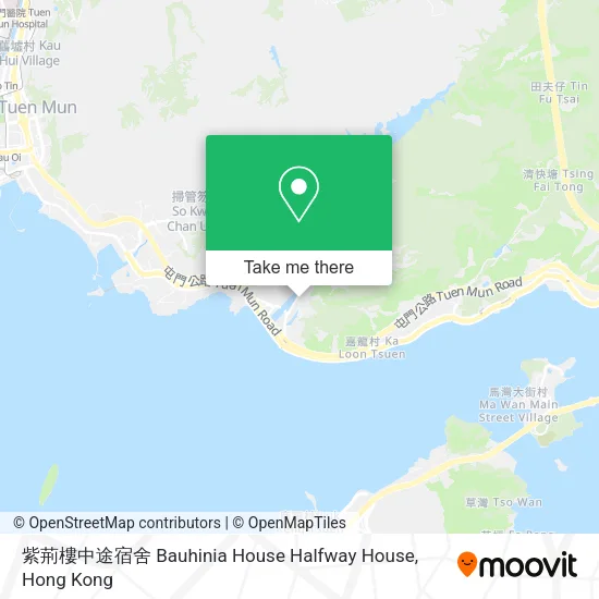 紫荊樓中途宿舍 Bauhinia House Halfway House map