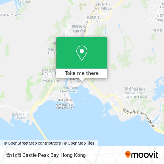 青山灣 Castle Peak Bay map