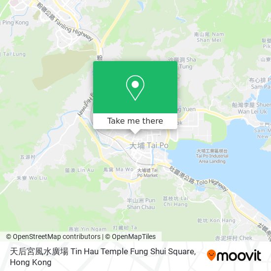 天后宮風水廣場 Tin Hau Temple Fung Shui Square map