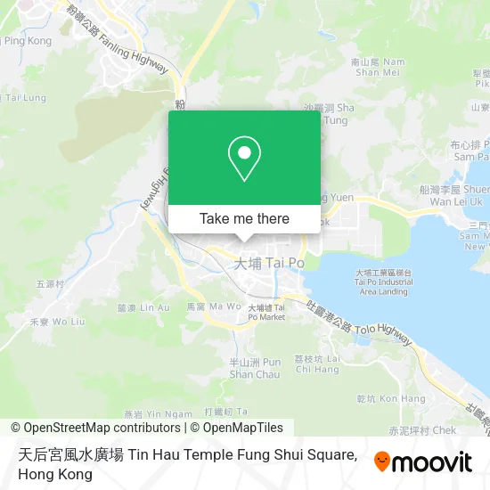 天后宮風水廣場 Tin Hau Temple Fung Shui Square地圖