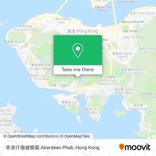 香港仔傷健樂園 Aberdeen Phab map