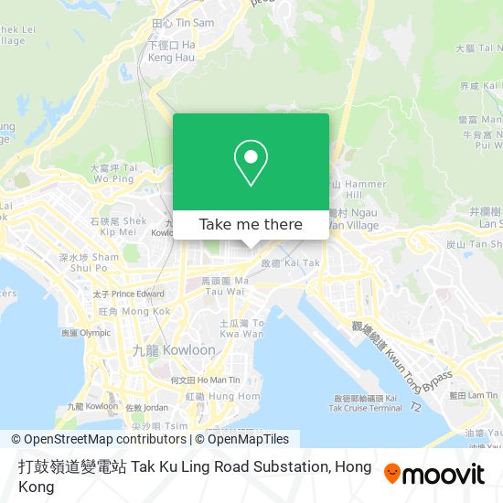 打鼓嶺道變電站 Tak Ku Ling Road Substation地圖