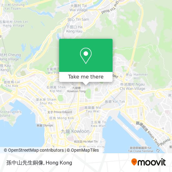 孫中山先生銅像 map