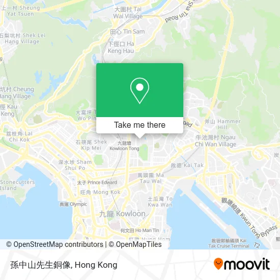 孫中山先生銅像 map