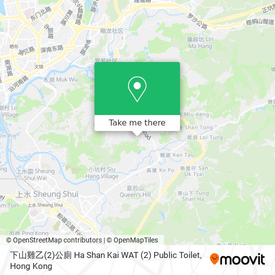 下山雞乙(2)公廁 Ha Shan Kai WAT (2) Public Toilet map