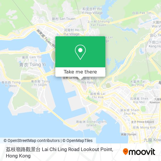 荔枝嶺路觀景台 Lai Chi Ling Road Lookout Point map