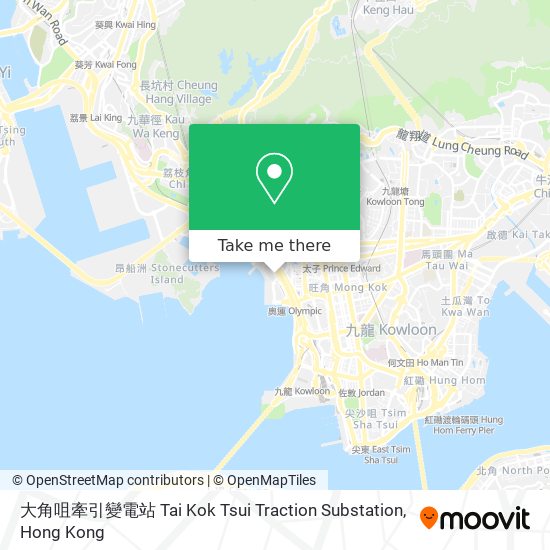 大角咀牽引變電站 Tai Kok Tsui Traction Substation map