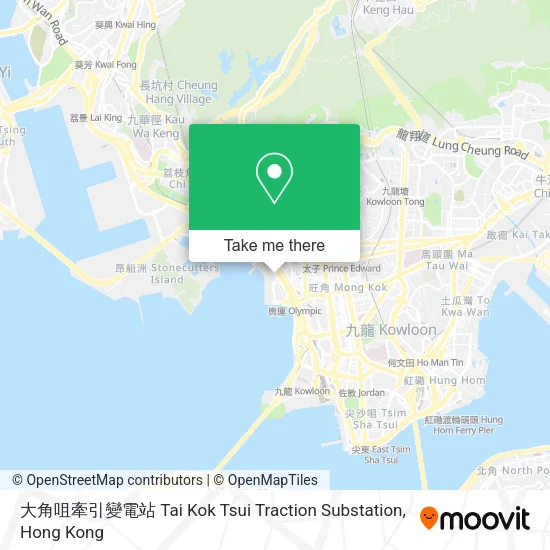 大角咀牽引變電站 Tai Kok Tsui Traction Substation地圖