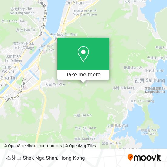 石芽山 Shek Nga Shan map