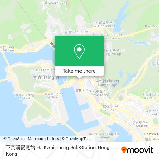 下葵涌變電站 Ha Kwai Chung Sub-Station map