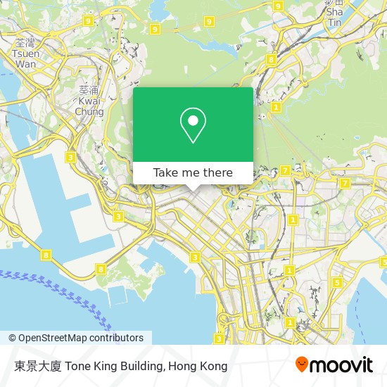 東景大廈 Tone King Building地圖