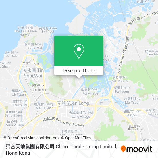 齊合天地集團有限公司 Chiho-Tiande Group Limited map