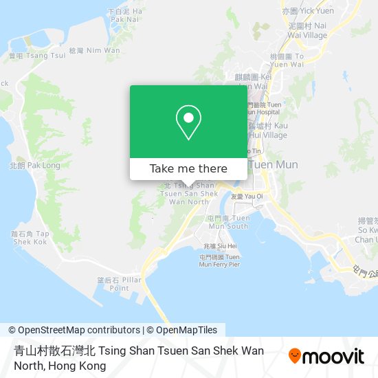 青山村散石灣北 Tsing Shan Tsuen San Shek Wan North map