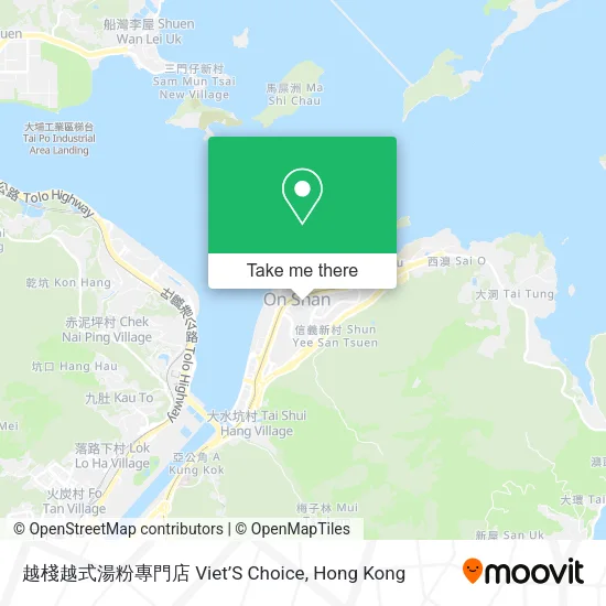越棧越式湯粉專門店 Viet’S Choice地圖