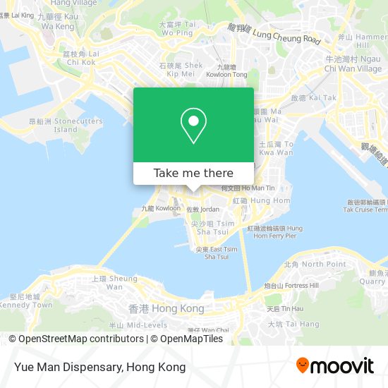 Yue Man Dispensary map