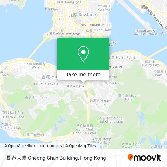 長春大廈 Cheong Chun Building map