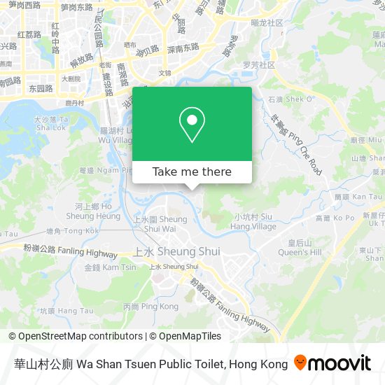 華山村公廁 Wa Shan Tsuen Public Toilet map