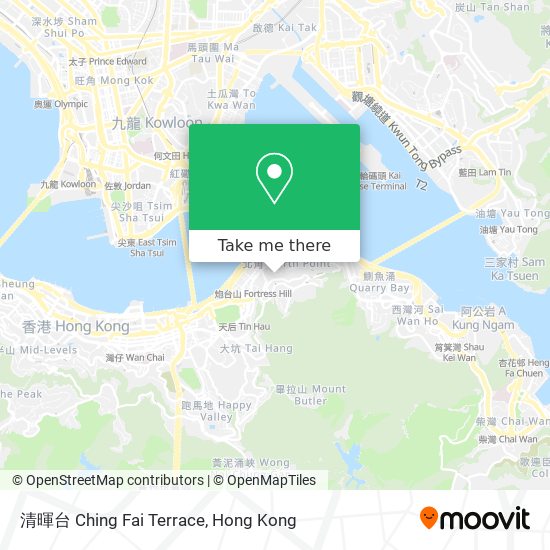 清暉台 Ching Fai Terrace map