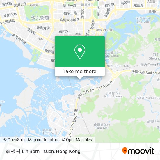 練板村 Lin Barn Tsuen map