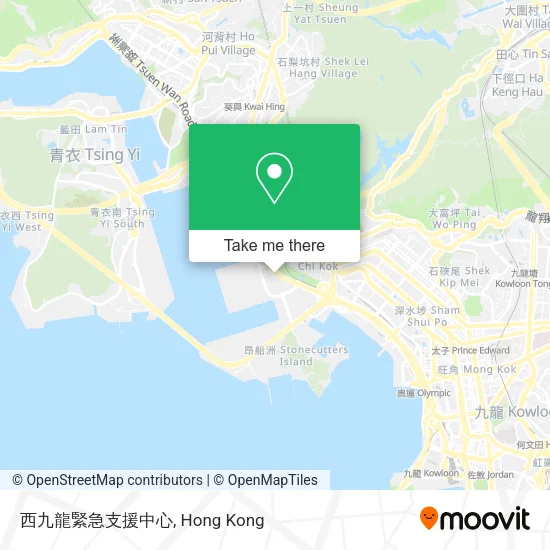 西九龍緊急支援中心地圖