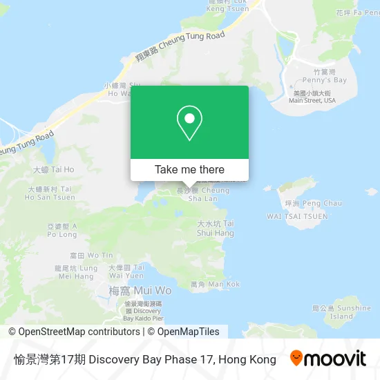 愉景灣第17期 Discovery Bay Phase 17 map