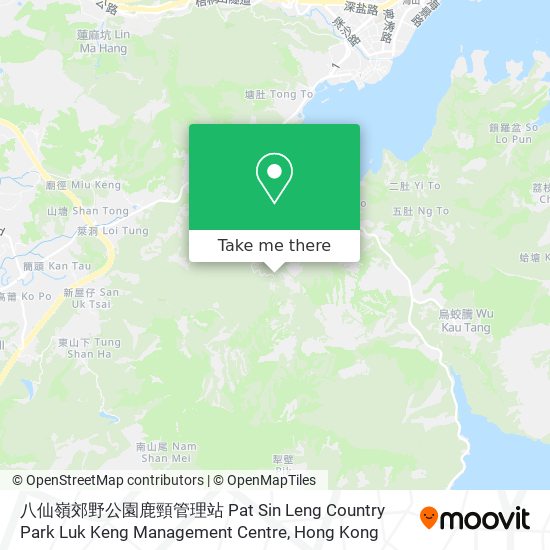 八仙嶺郊野公園鹿頸管理站 Pat Sin Leng Country Park Luk Keng Management Centre map