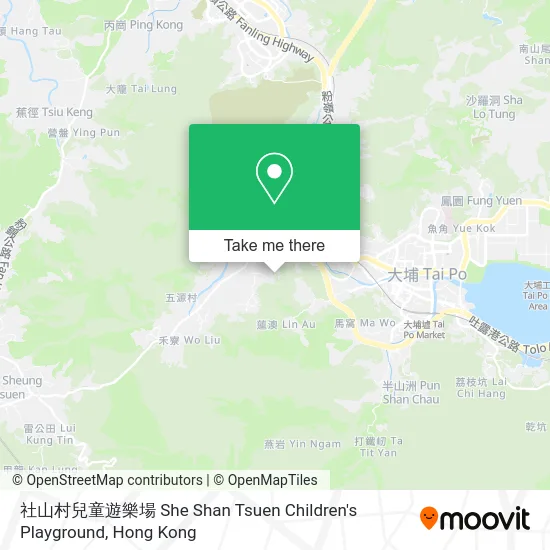 社山村兒童遊樂場 She Shan Tsuen Children's Playground map