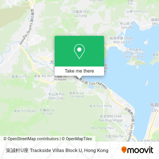 策誠軒U座 Trackside Villas Block U地圖