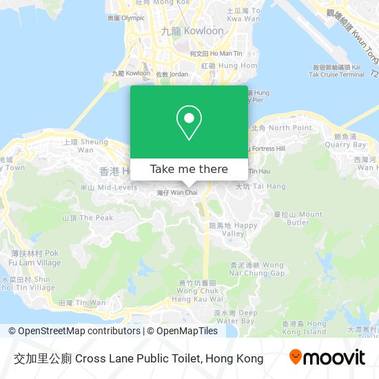 交加里公廁 Cross Lane Public Toilet map