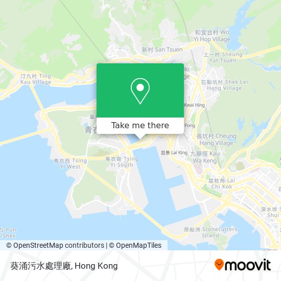 葵涌污水處理廠 map