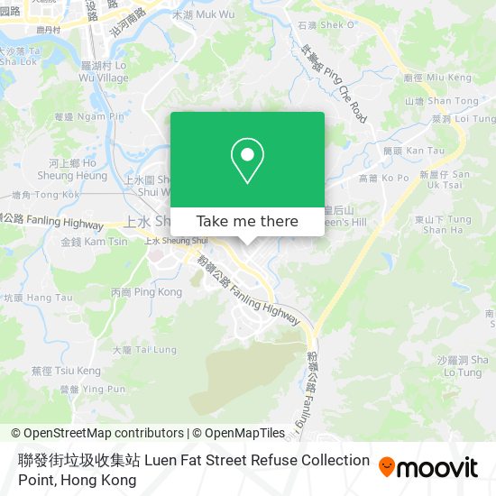 聯發街垃圾收集站 Luen Fat Street Refuse Collection Point地圖