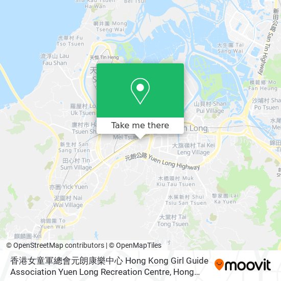 香港女童軍總會元朗康樂中心 Hong Kong Girl Guide Association Yuen Long Recreation Centre map