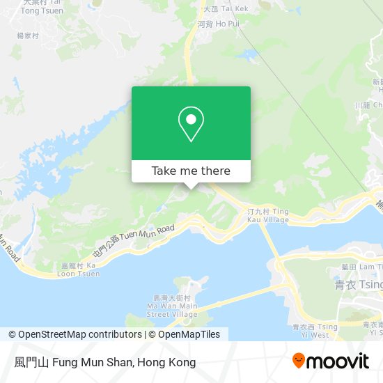 風門山 Fung Mun Shan map