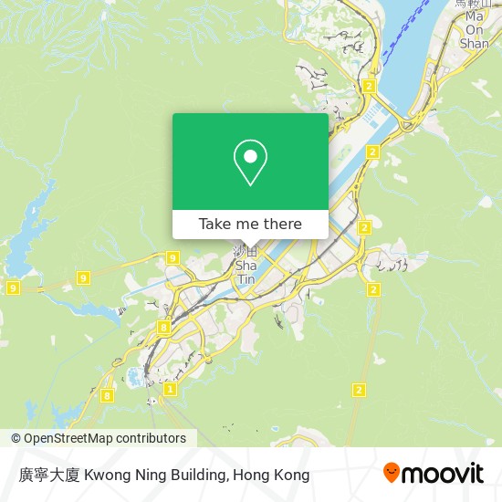 廣寧大廈 Kwong Ning Building map