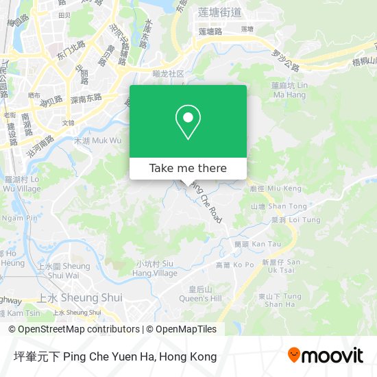 坪輋元下 Ping Che Yuen Ha map
